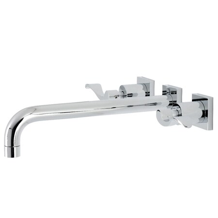 Kingston Brass KS6051DFL Wall Mount Tub Faucet, Polished Chrome KS6051DFL
